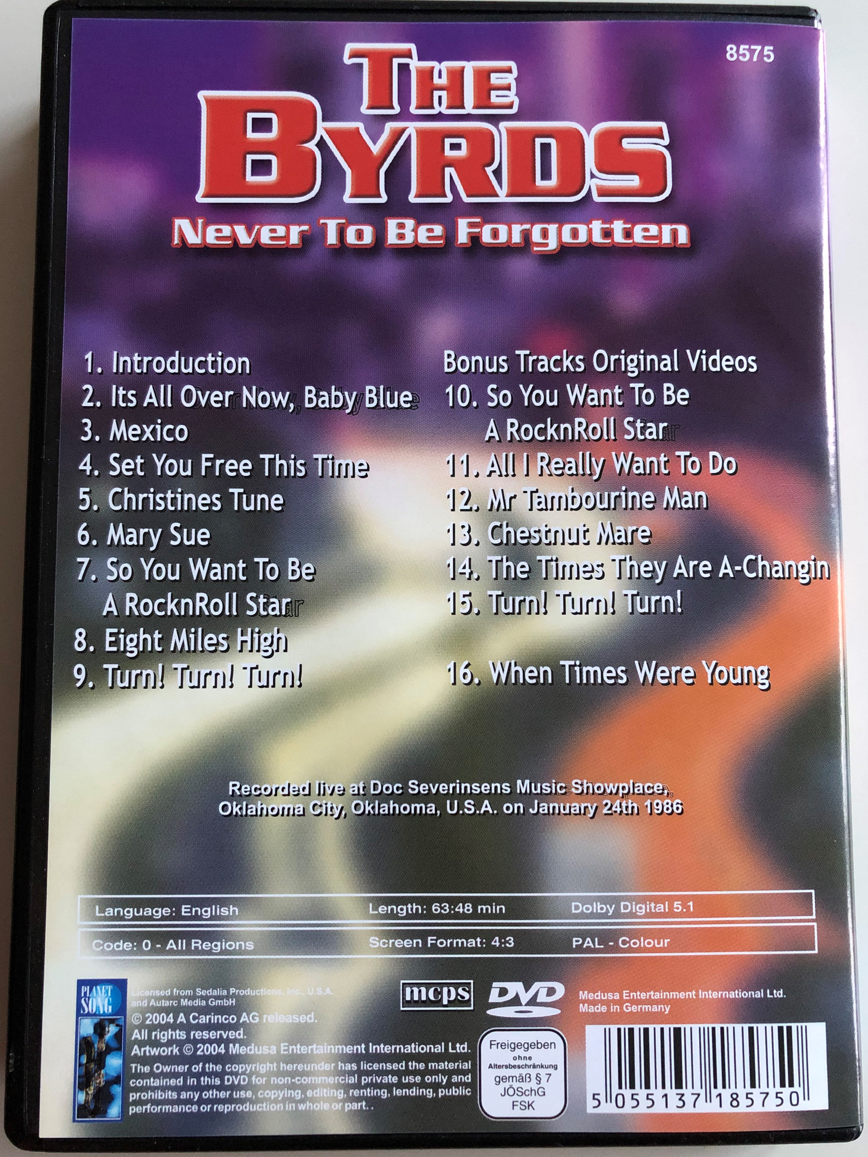 The Byrds DVD 2004 Never to be forgotten 1.JPG